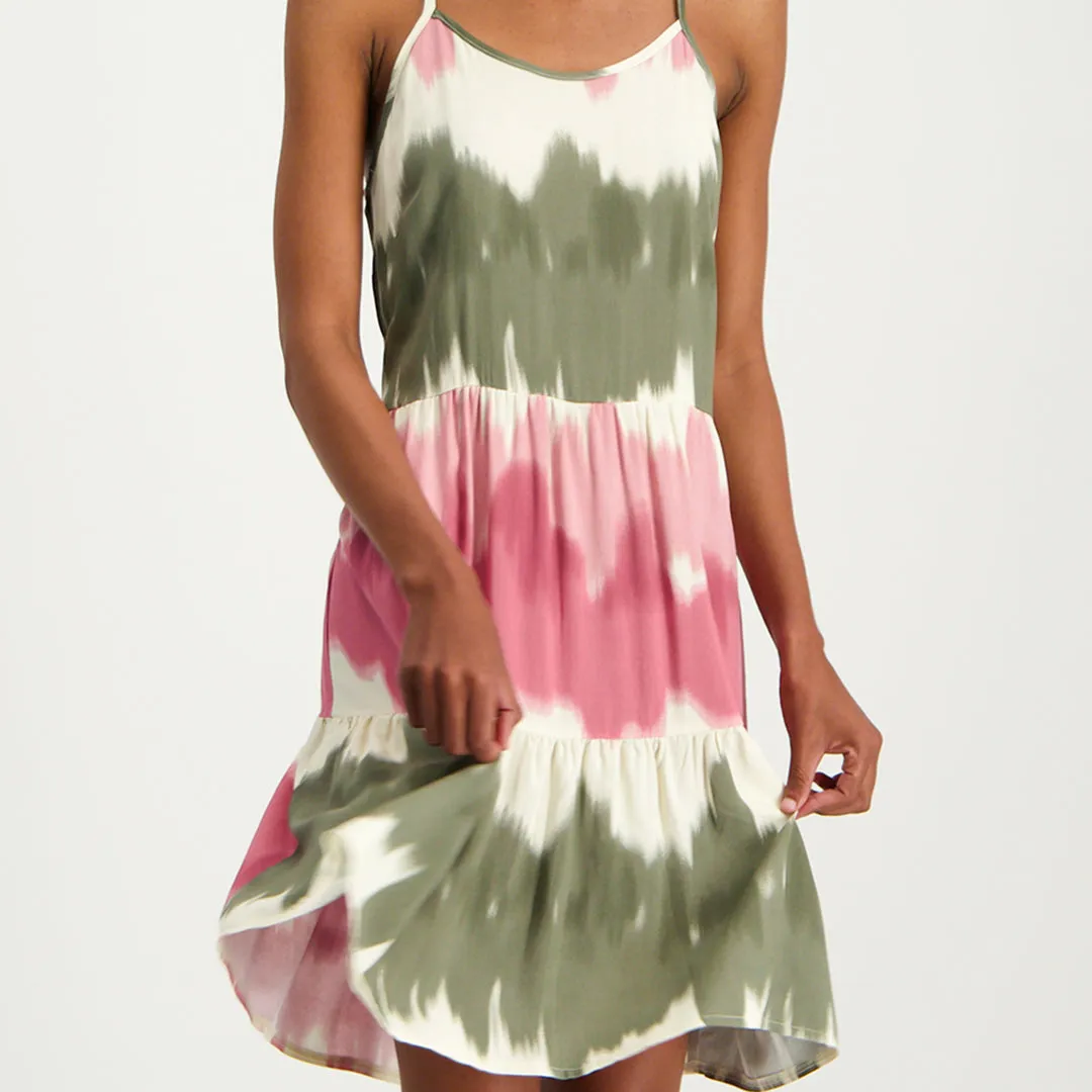 Printed Tiered Dress