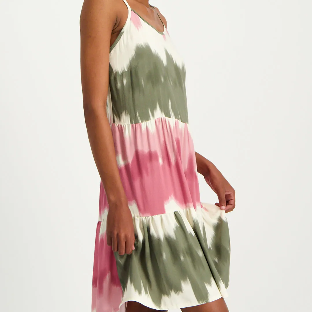 Printed Tiered Dress