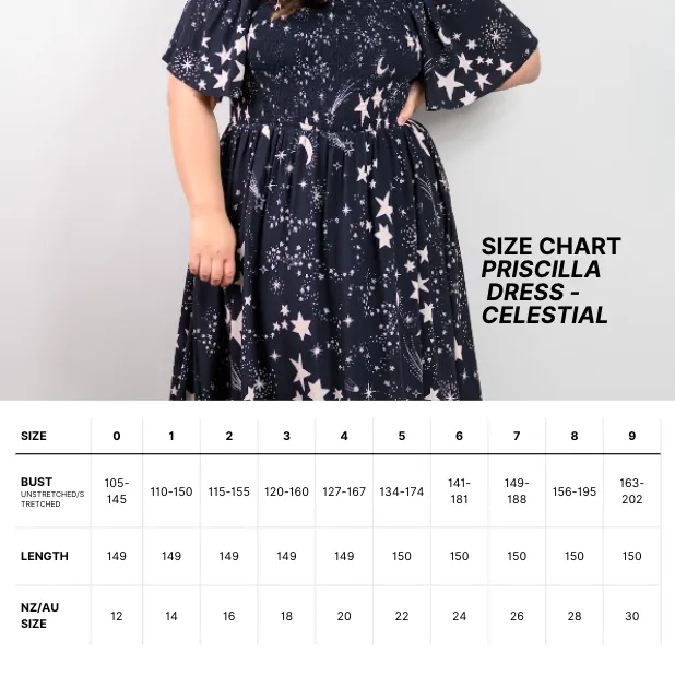 Priscilla Maxi Dress - Star print