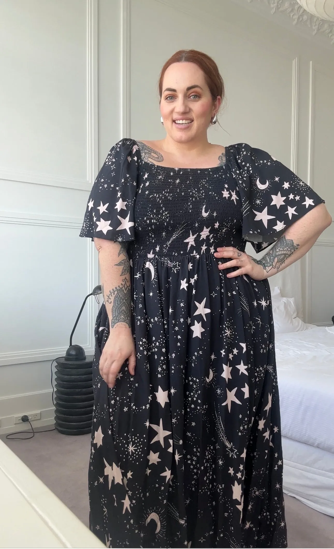 Priscilla Maxi Dress - Star print