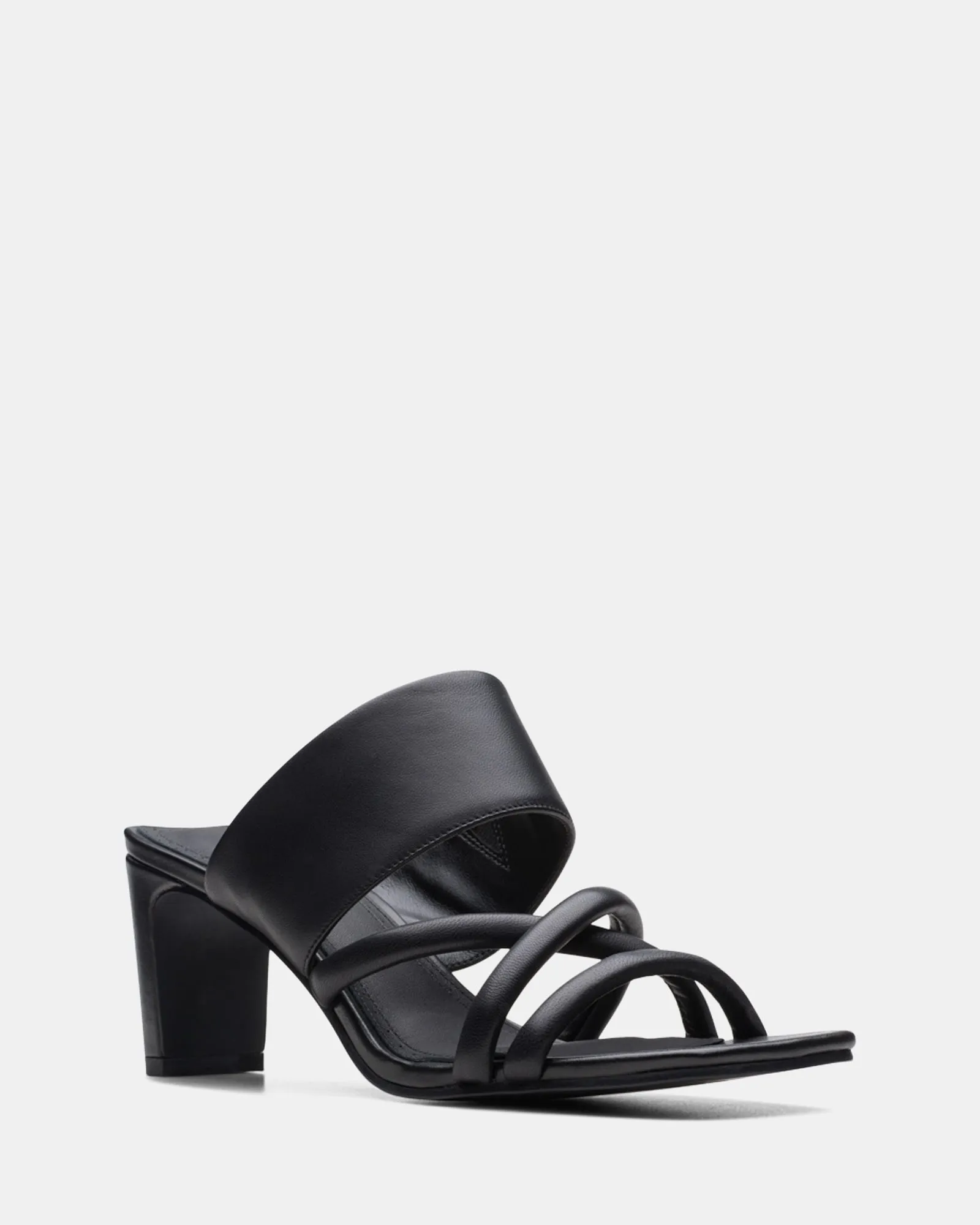 Seren65 Mule Black Leather