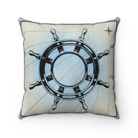 Ship's Wheel, Spun Polyester Square Pillow