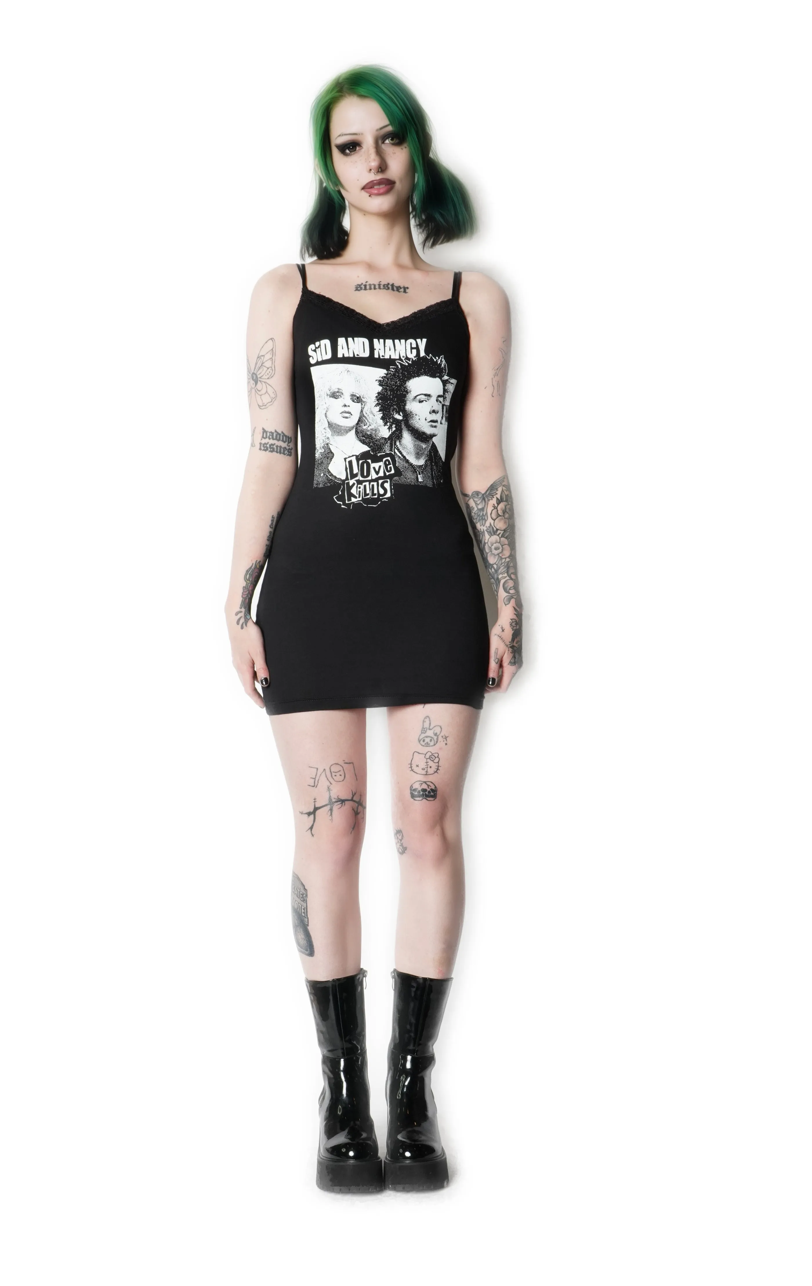 Sid and Nancy Lace Strap Dress