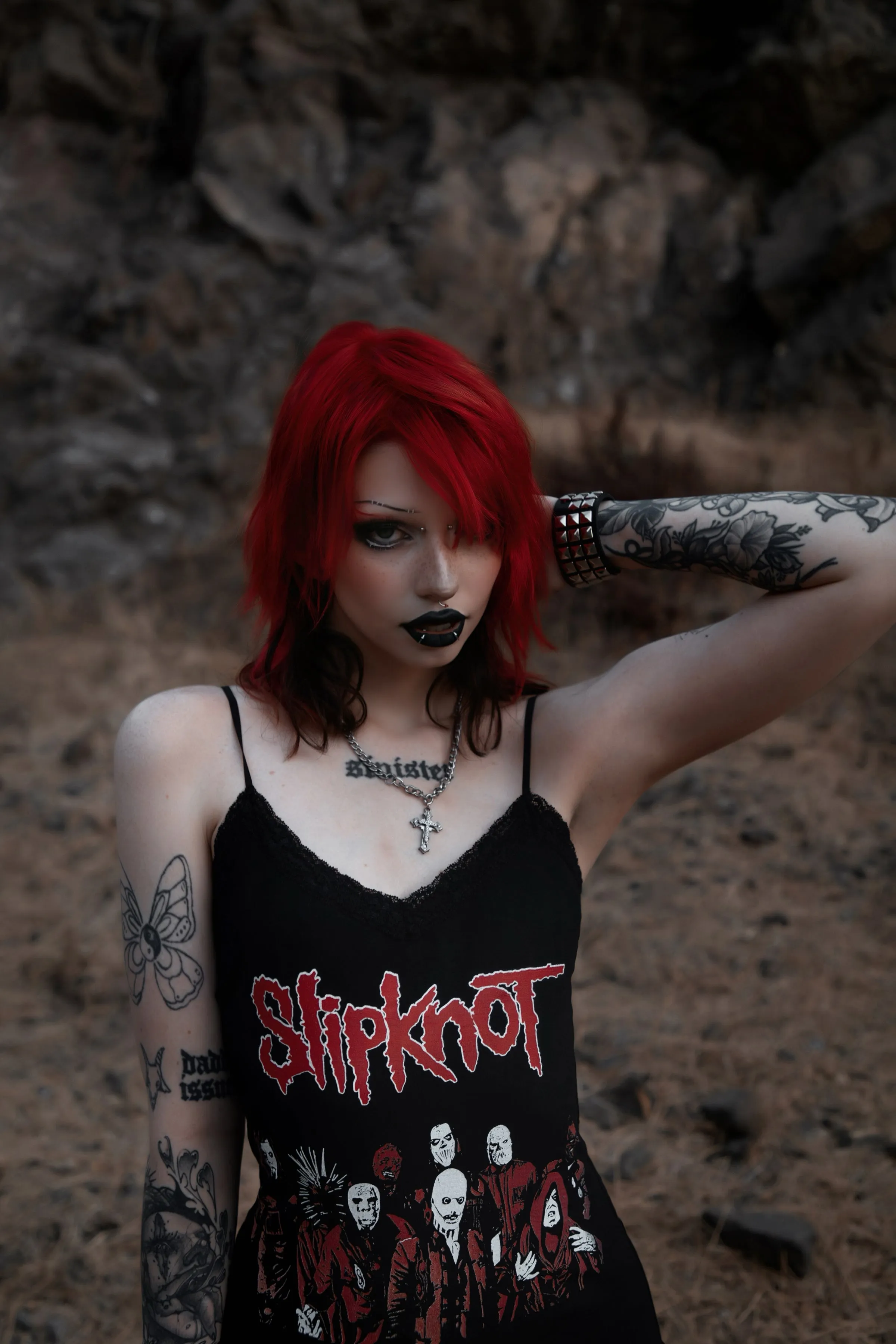 Slipknot Lace Strap Dress