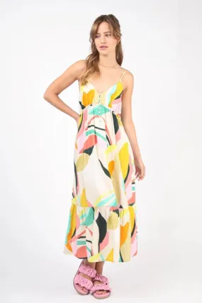 Splash Pad Printed Midi Dress