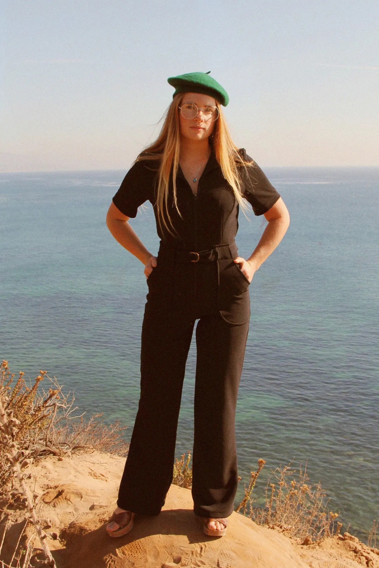 The California Shake Jumpsuit in Black