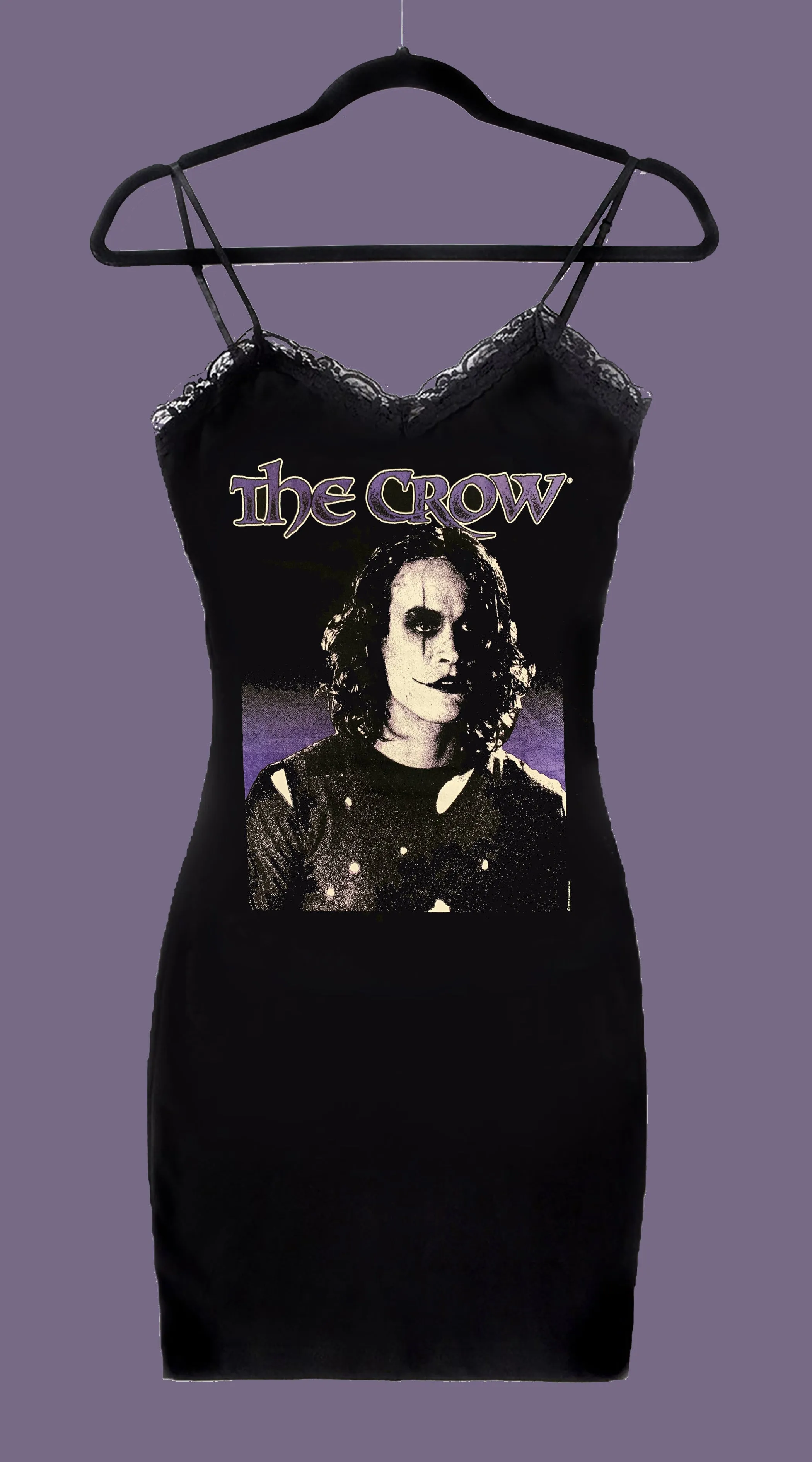 The Crow Lace Strap Dress