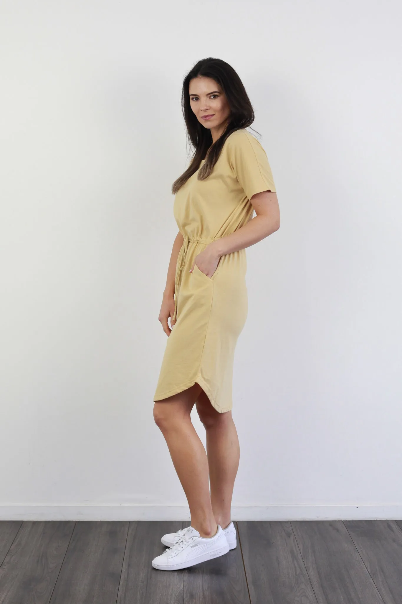 *TIE WAIST DRESS SAND