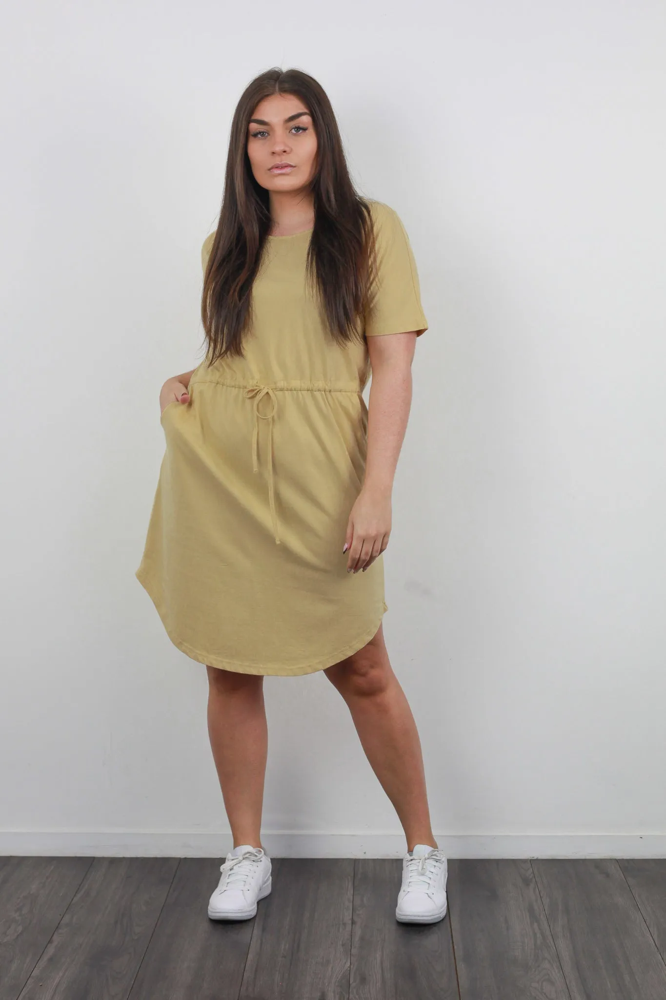 *TIE WAIST DRESS SAND