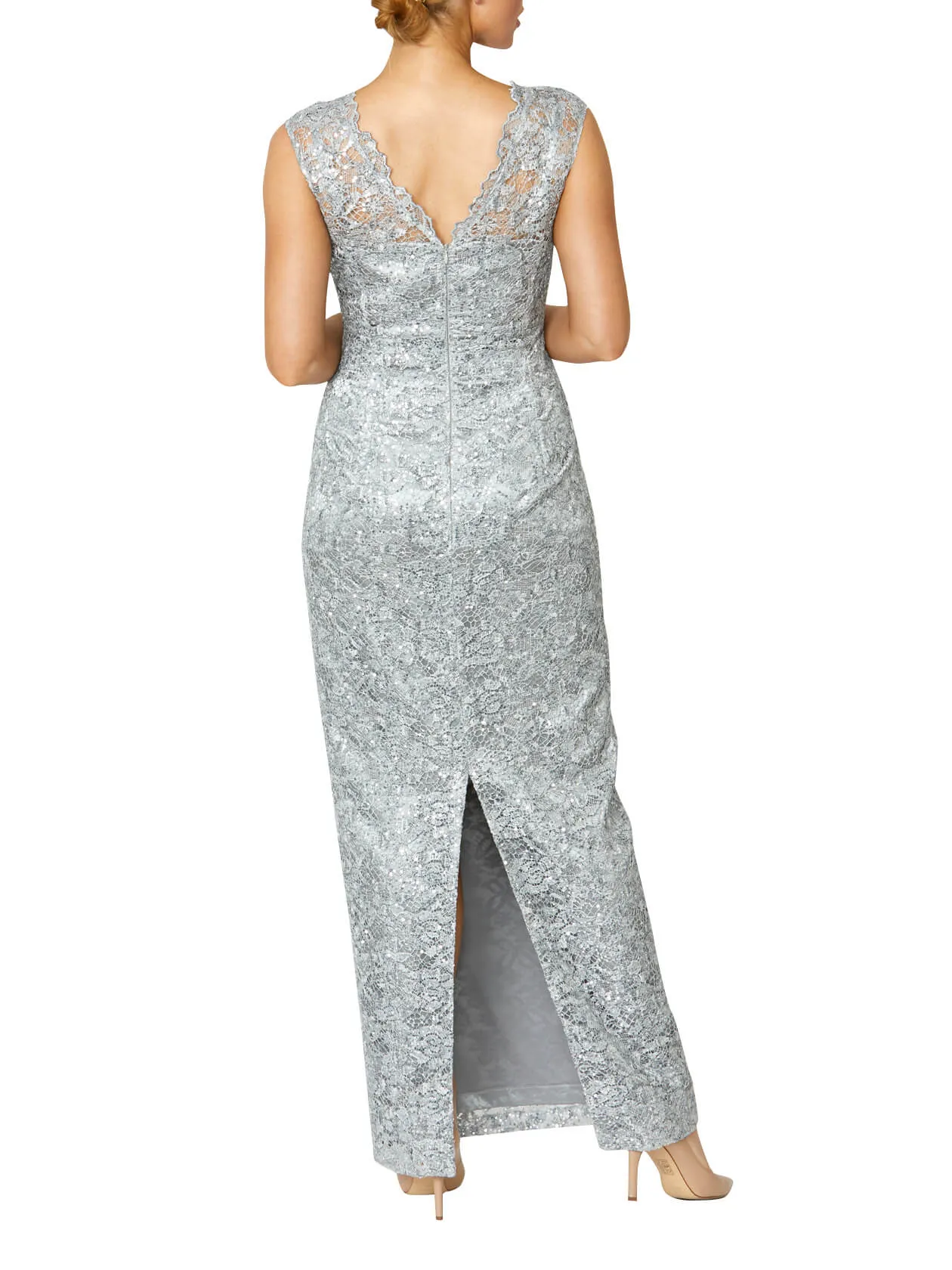 Venetia Sequin Lace Gown