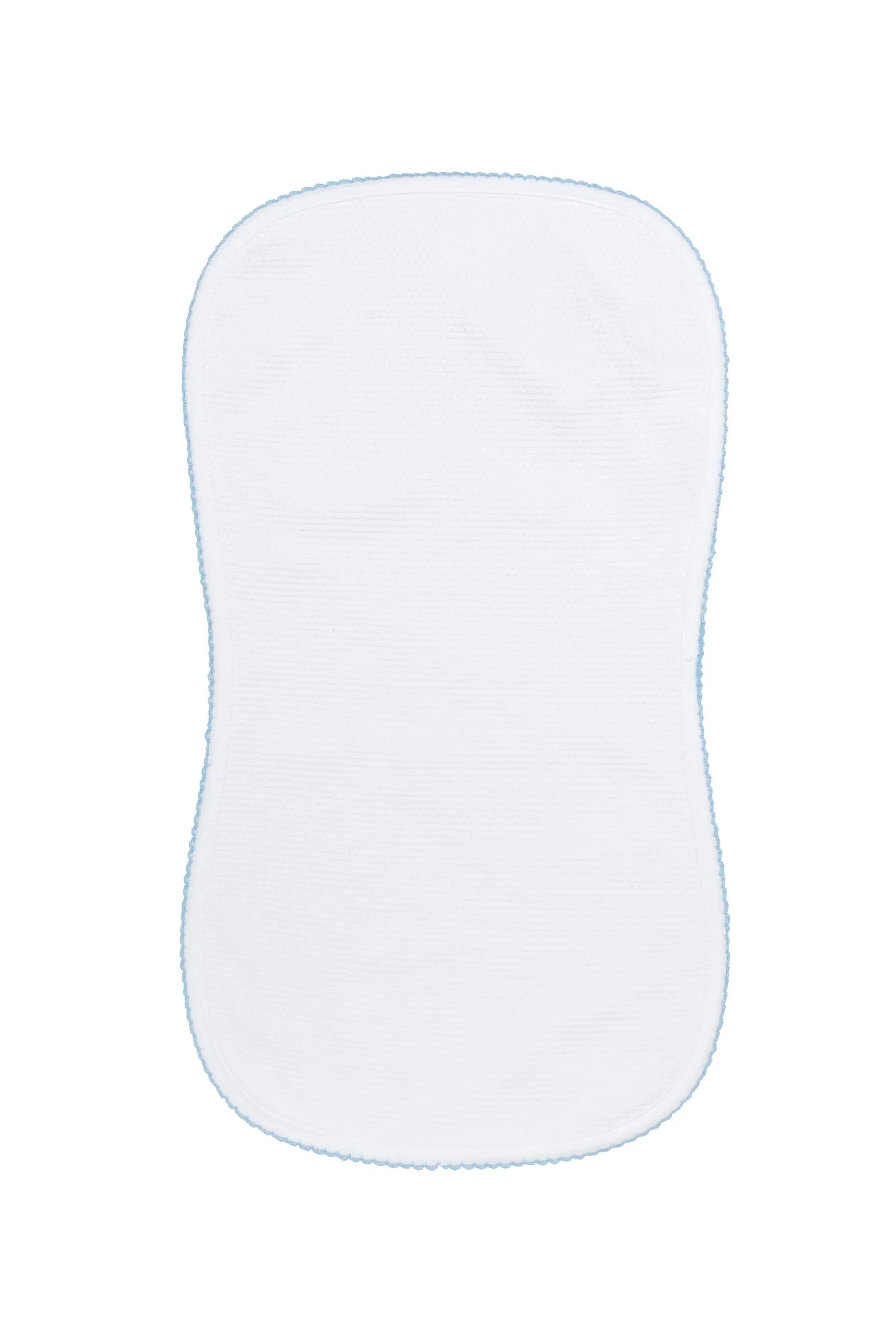 White Bubble Baby Burp Cloth