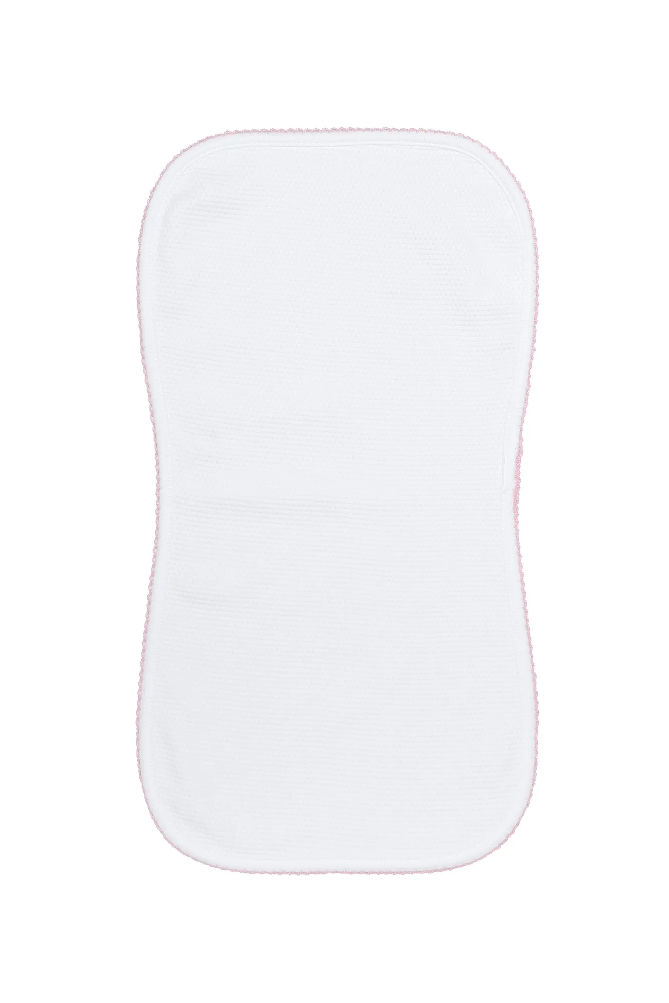 White Bubble Baby Burp Cloth