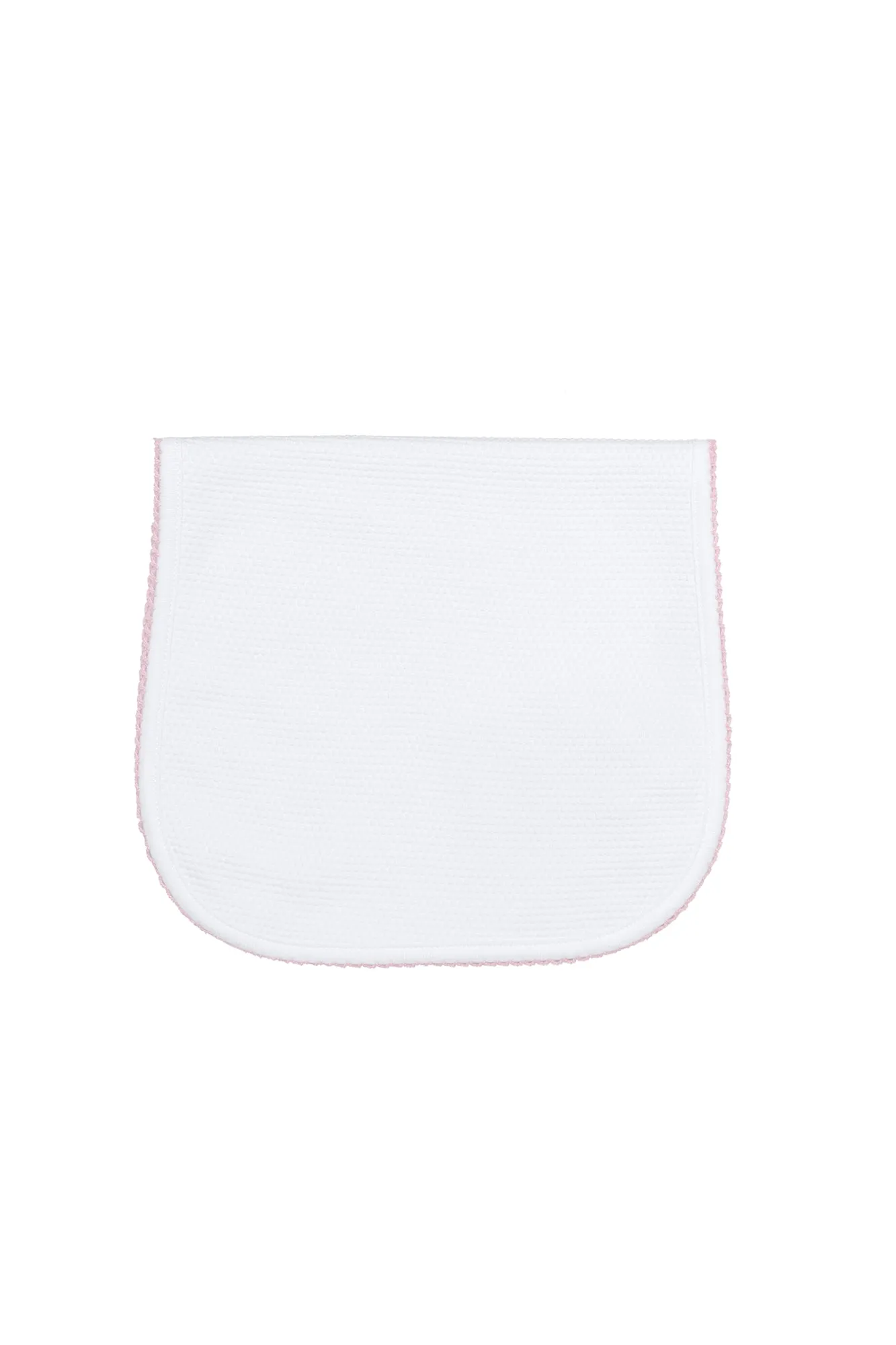 White Bubble Baby Burp Cloth