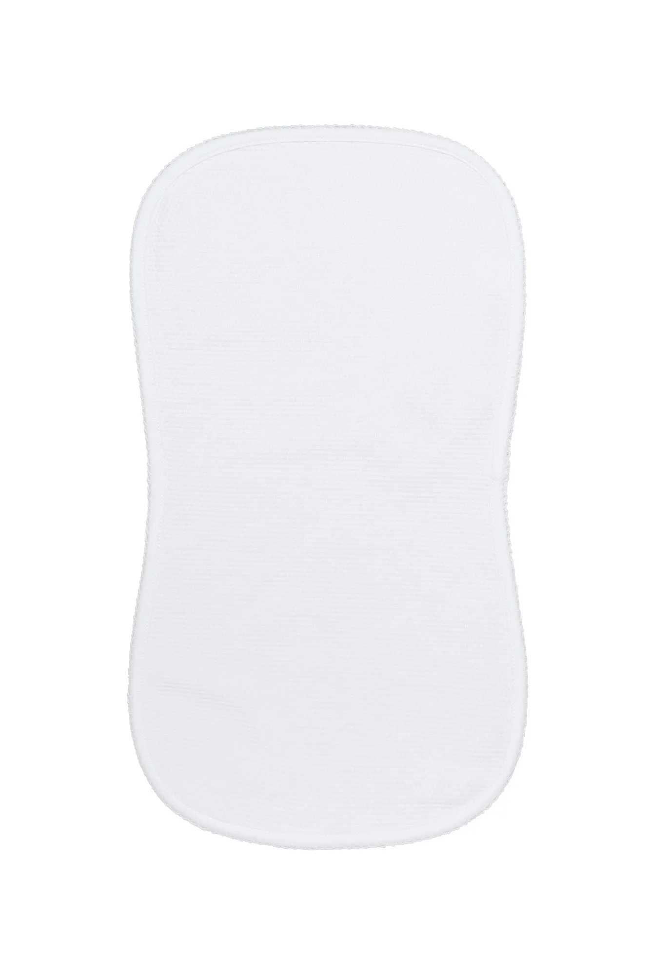 White Bubble Baby Burp Cloth